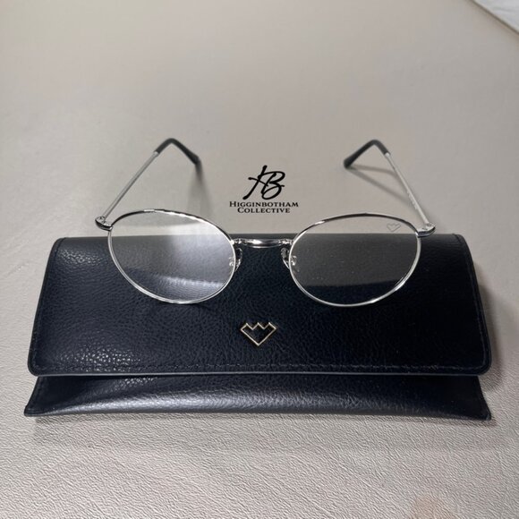 SPEKTRE P2 OPTICAL ROUND STAINLESS STEEL EYEGLASS FRAMES SILVER 50-20-135 NEW - Picture 2 of 16